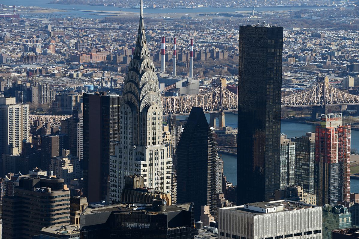 New York City Empire State Building 16 Chrysler Building And Trump World Tower Close Up